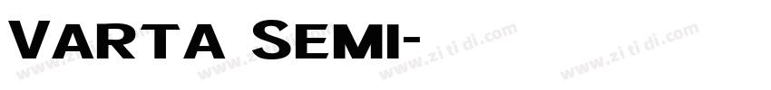 Varta Semi字体转换